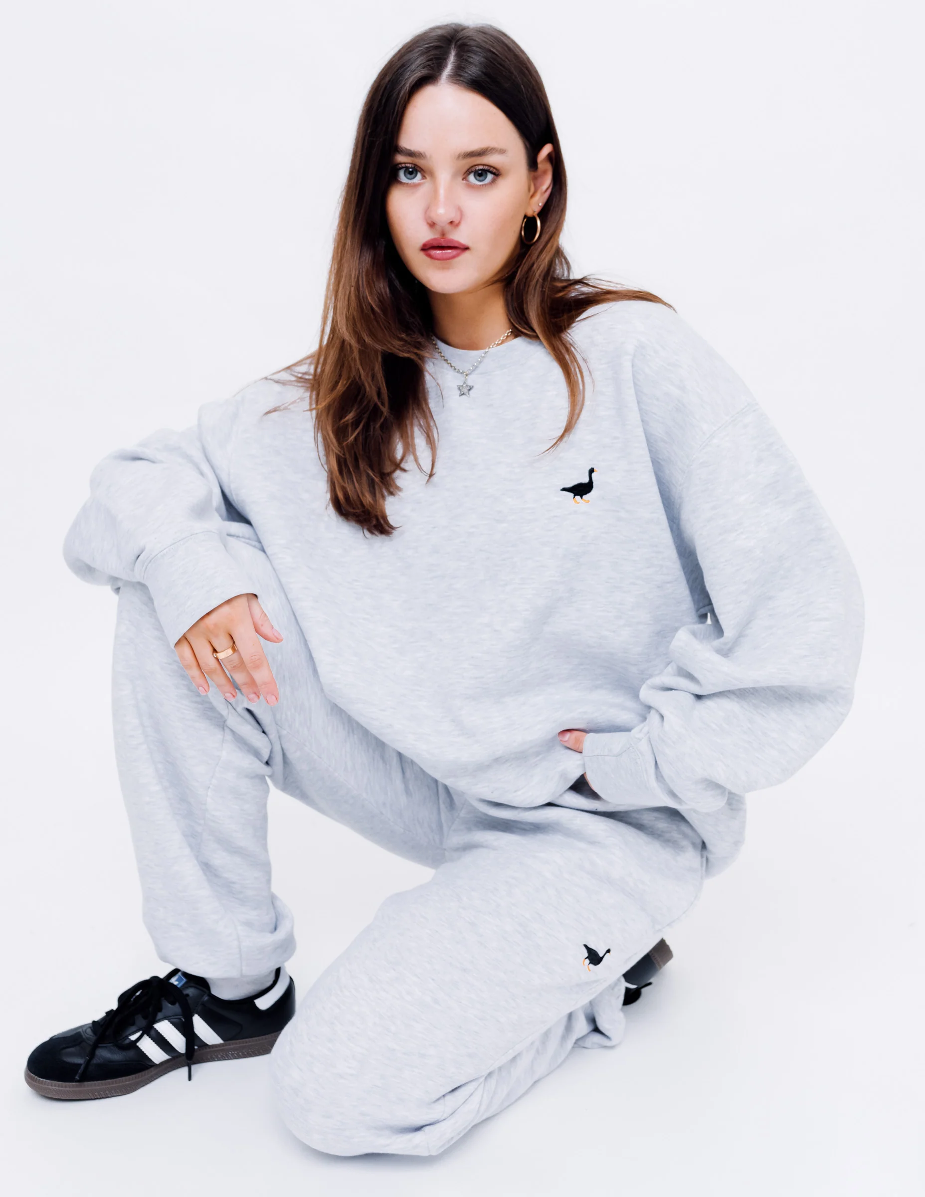 Premium Goose Sweatshirt - Ash Grey - Image 6