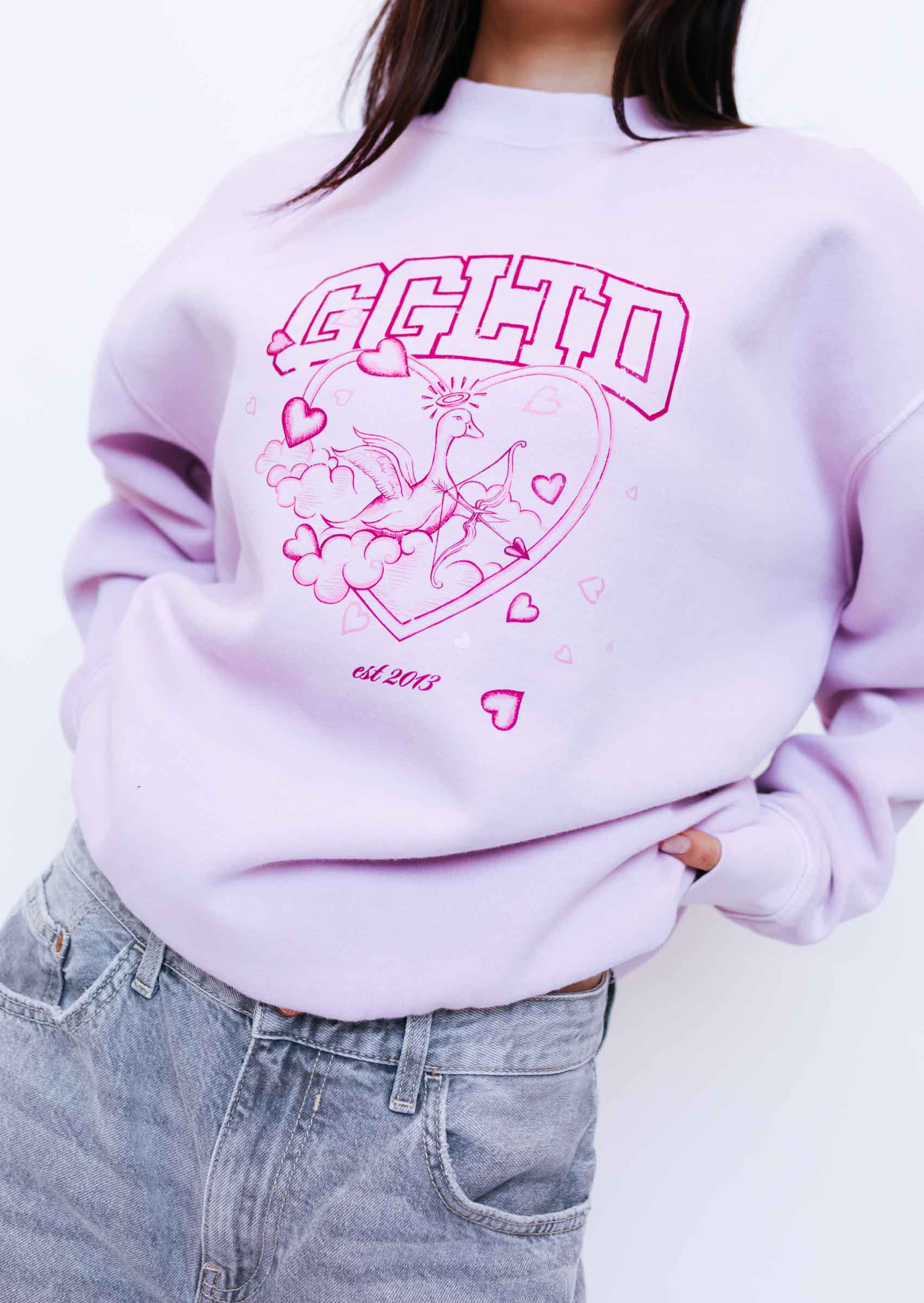 Cupid Sweatshirt - Baby Pink