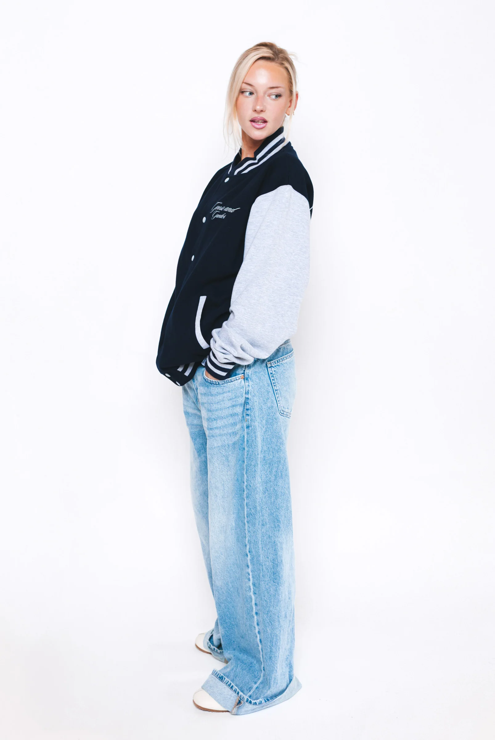 Guild Bomber Jacket - Navy - Image 3