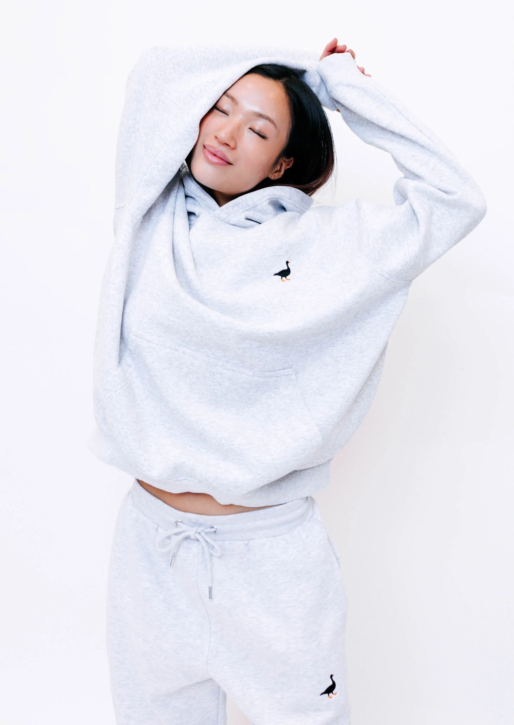 Straight Leg Goose Joggers - Grey - Image 10