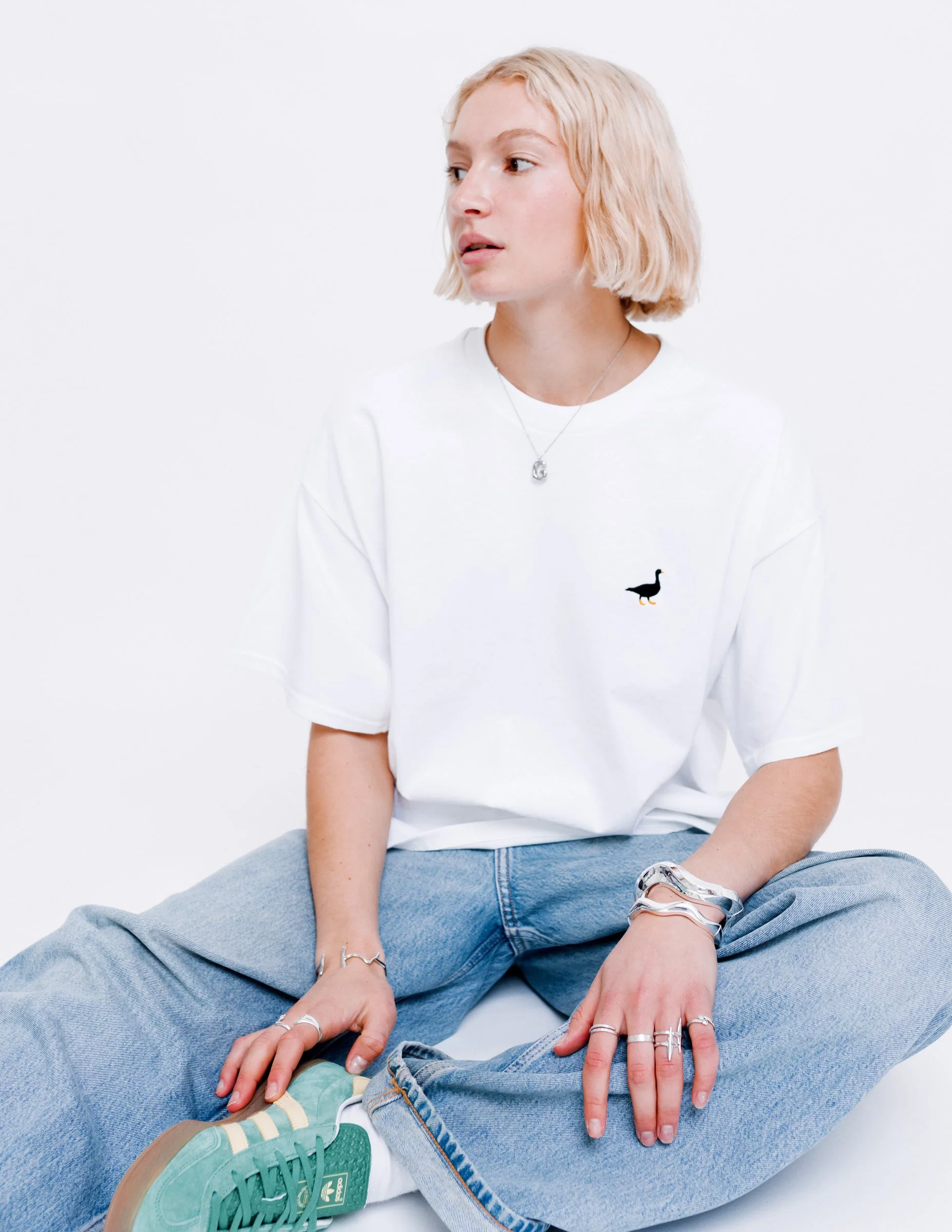 Goose Tee - White - Image 2